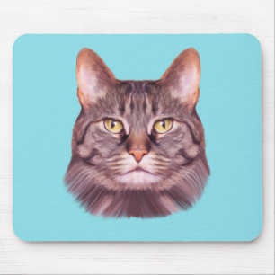 Tapis De Souris Portrait photo de chat