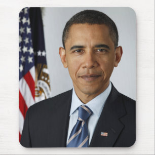Tapis De Souris Portrait présidentiel de Barack Obama
