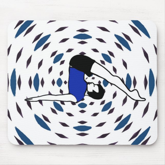 Tapis De Souris Poses de yoga - Pads de souris de yoga (Devant)