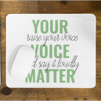 Positive Green Your Voice Matter Motivation Citati