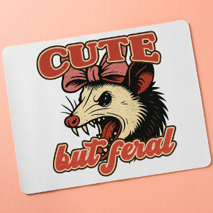 Tapis De Souris Possum mignon mais féral : Humour Sarcastique Vint