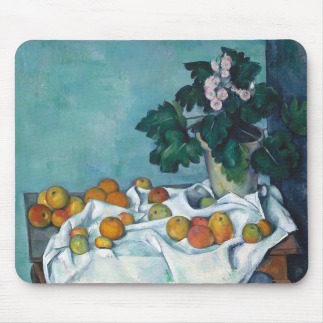 Tapis De Souris Post impressionnisme Cezanne Fleurs et (Devant)