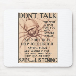 Tapis De Souris Poster Conception Conception Parler Spider Spie vi