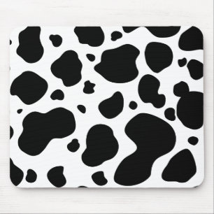 Tapis De Souris Poster de animal noir et blanc de motif de taches