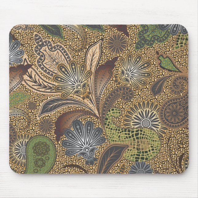 Tapis De Souris Poster de animal Paisley Motif (Devant)