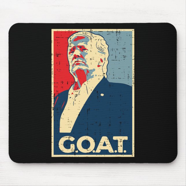 Tapis De Souris Poster de chèvre Trump 2024 (Devant)
