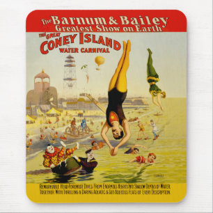 Tapis De Souris Poster de Coney Island Sideshow
