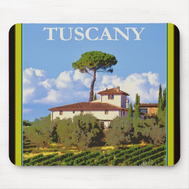 Tapis De Souris Poster de Tuscany Italy (Devant)