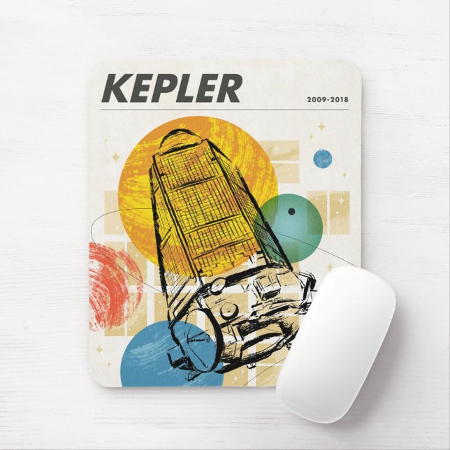 Tapis De Souris Poster du télescope spatial Kepler. (Avec souris)