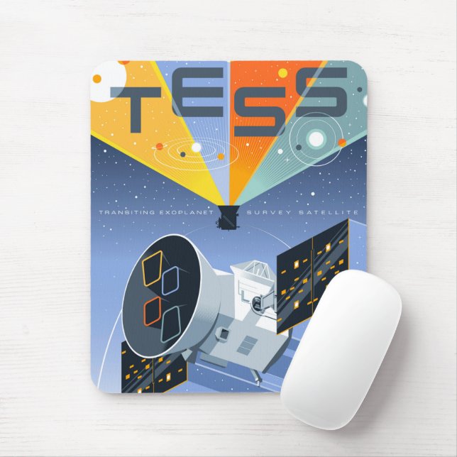 Tapis De Souris Poster du télescope spatial Tess. (Avec souris)