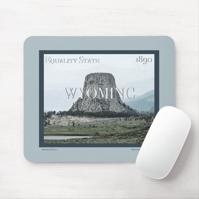 Tapis De Souris Poster du Wyoming (Avec souris)