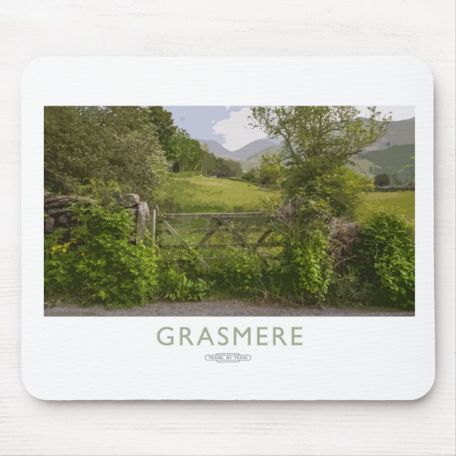 Tapis De Souris Poster ferroviaire Grasmere (Devant)