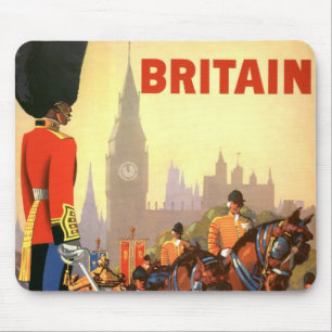 Tapis De Souris Poster Vintage voyage, Garde royale britannique