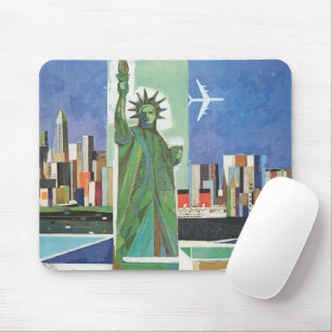 Tapis De Souris Poster Vintage voyage pour American Airlines