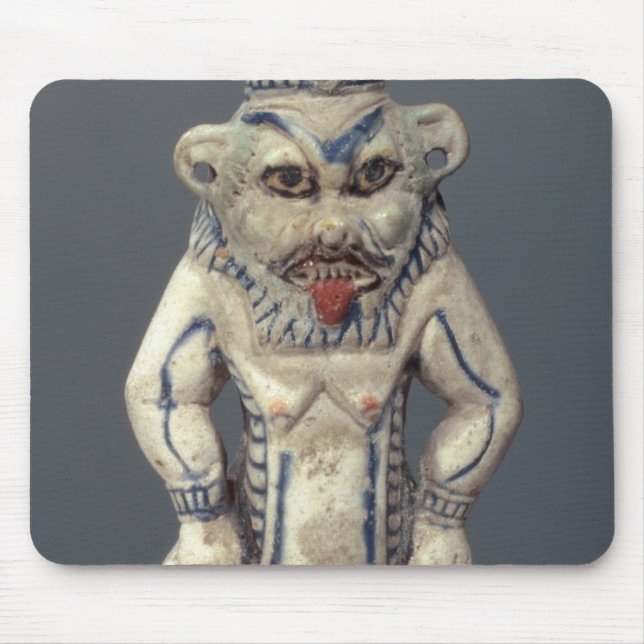Tapis De Souris Pot de Kohl, dépeignant le dieu égyptien Bes de (Devant)