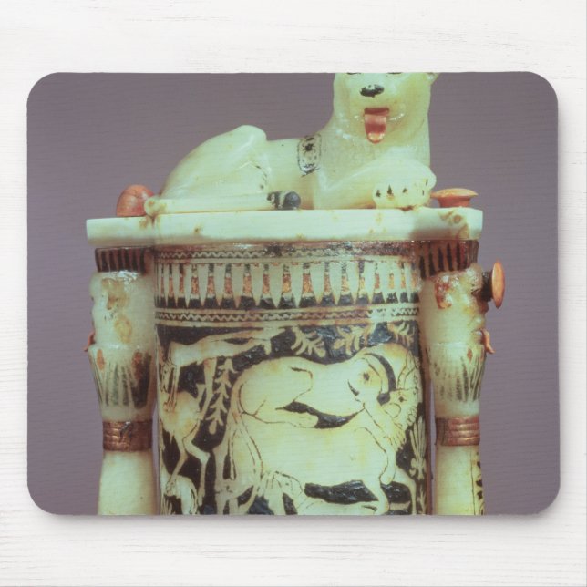 Tapis De Souris Pot d'onguent avec un chiffre de le roi comme lion (Devant)