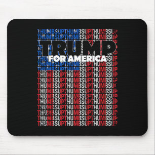 Tapis De Souris Pouce levé pour l'Amérique Drapeau américain Répub