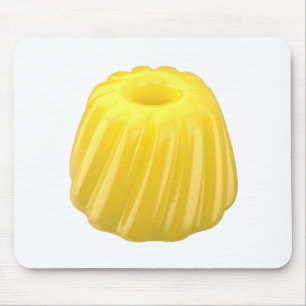 Tapis De Souris Pouding à la gelée jaune