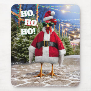 Tapis De Souris Poule de Noël