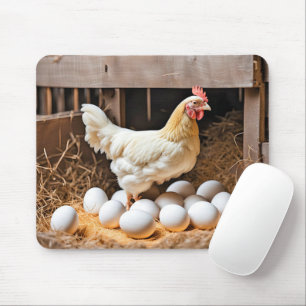 Tapis De Souris Poulet Aux Oeufs Blancs
