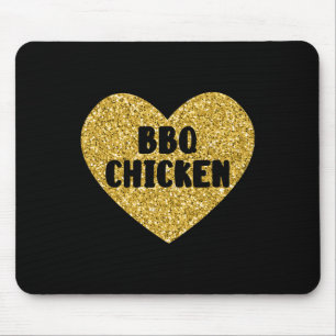 Tapis De Souris Poulet BBQ J'adore Le Poulet BBQ Drôle De Nourritu