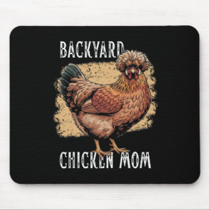 Tapis De Souris Poulet de basse-cour Maman polonaise Design vintag