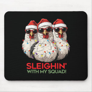 Tapis De Souris Poulet De Noël cool À Gles, Drôle Graphic Hen