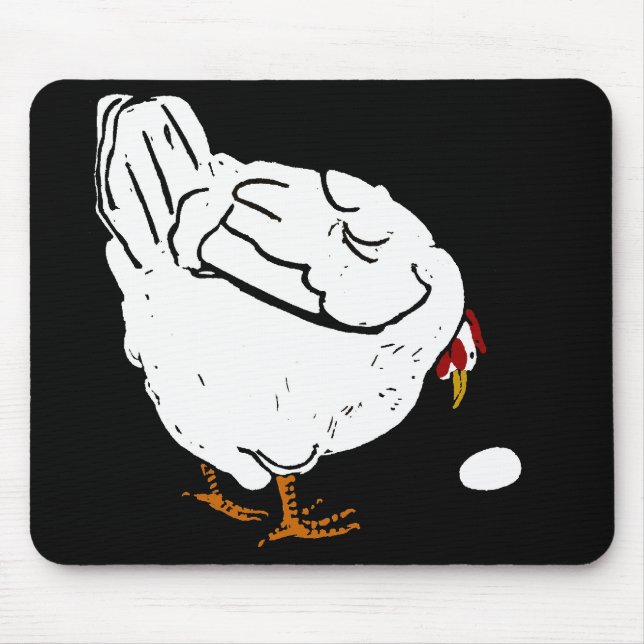 Tapis De Souris Poulet de poulet et Mousepad d'oeufs de la région  (Devant)