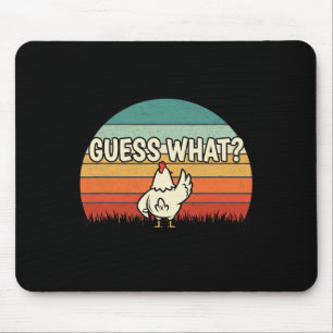 Tapis De Souris Poulet, Devinez Qui Est Derrière Le Cul De Poulet