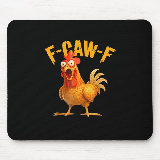 Tapis De Souris Poulet F-Caw-F Classique Cool Unique (Devant)