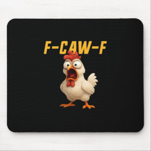 Tapis De Souris Poulet F-Caw-F Poulet drôle F-Caw-F Engrenage Vint