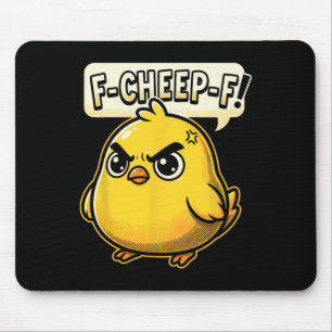 Tapis De Souris Poulet furieux F-cheep-f Comic Pop Art _1 