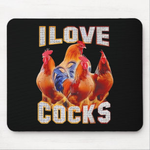 Tapis De Souris Poulet I Love S
