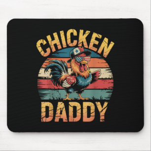 Tapis De Souris Poulet Papa Farmer Drôle Pour Les Hommes