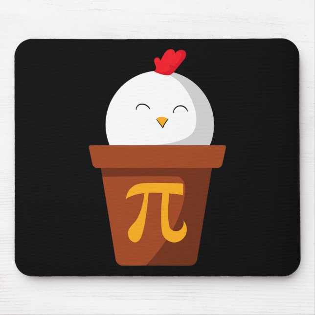 Tapis De Souris Poulet Pot Pie Pi Day T Chemise Math Enseignants C (Devant)