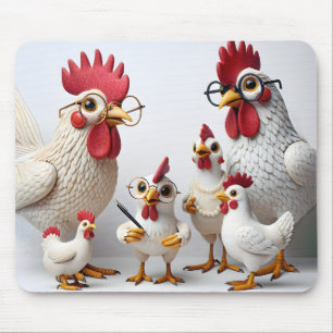 Tapis De Souris Poulets d'affaires