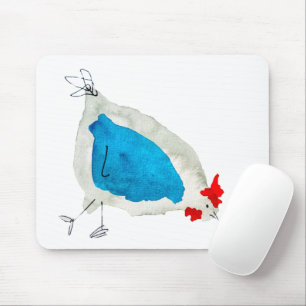 Tapis De Souris Poulets mignons aquarelle