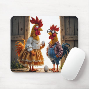 Tapis De Souris Poulets Whimsical Avec Oeufs