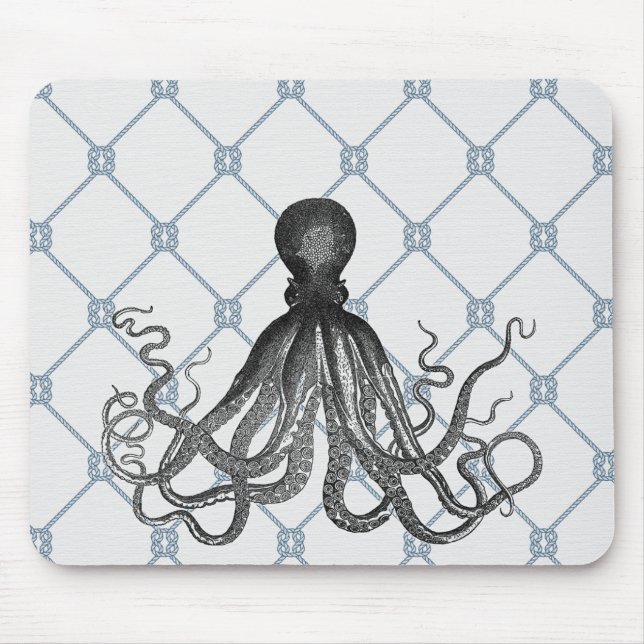 Tapis De Souris Poulpe - nautique (Devant)