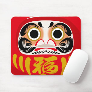 Tapis De Souris Poupée Daruma (charme traditionnel japonais de bon