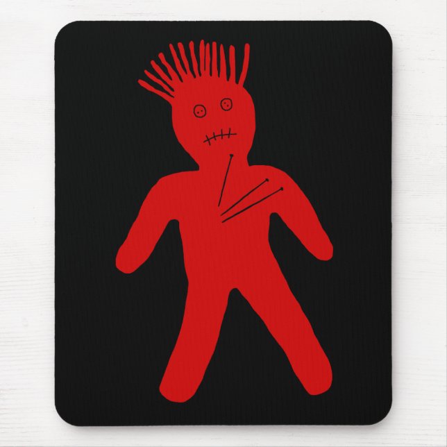 Tapis De Souris Poupée rouge du vaudou (Devant)