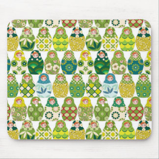 Tapis De Souris poupée russe vert