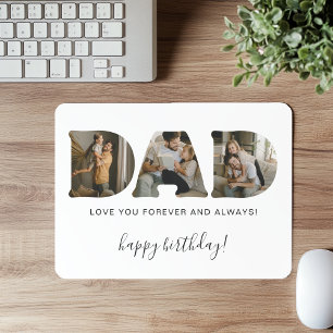 Tapis de souris pour anniversaire avec collage de