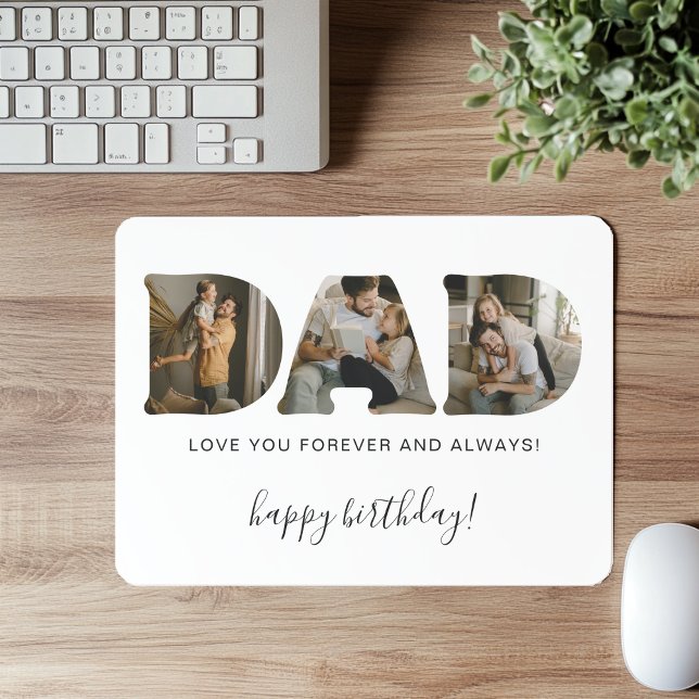 Tapis de souris pour anniversaire avec collage de  (Créateur téléchargé)