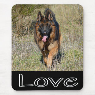 Tapis de souris pour chien chiot berger allemand