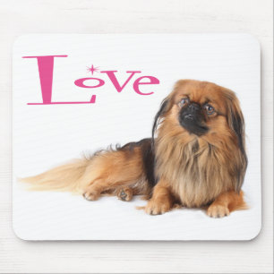 Tapis de souris pour chien chiot Pékinois