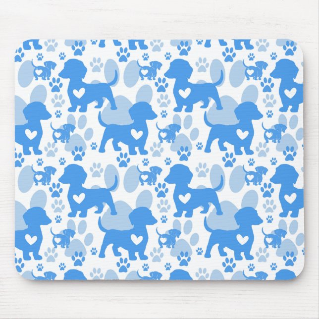 Tapis de souris pour chien d'amour de Dachshund (Devant)