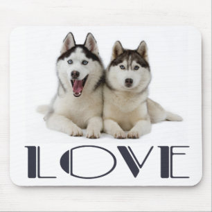 Tapis de souris pour chiots Husky sibérien