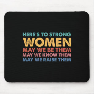 Tapis De Souris Pour des femmes fortes Inspirationnelle Intersecti