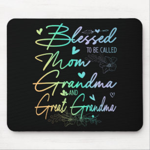 Tapis De Souris Pour Être Appelé Maman Grand-Mère Et Grande Grand-